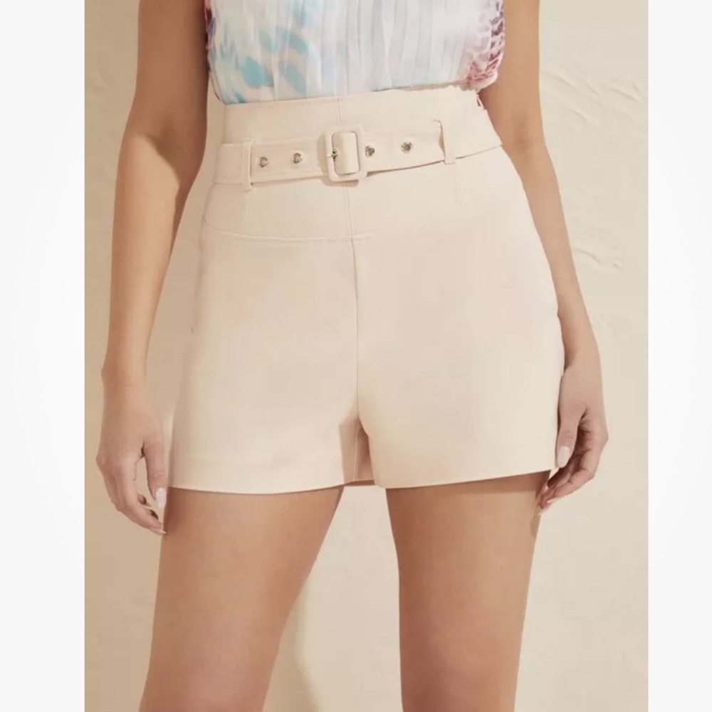 New Guess Marciano Sharpe Feel Your Skin Dressy Cruise Belted Shorts L 10
